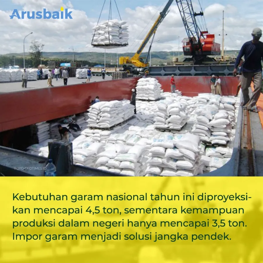 Impor Garam, Untuk Menjamin Pasokan Industri Dalam Negeri