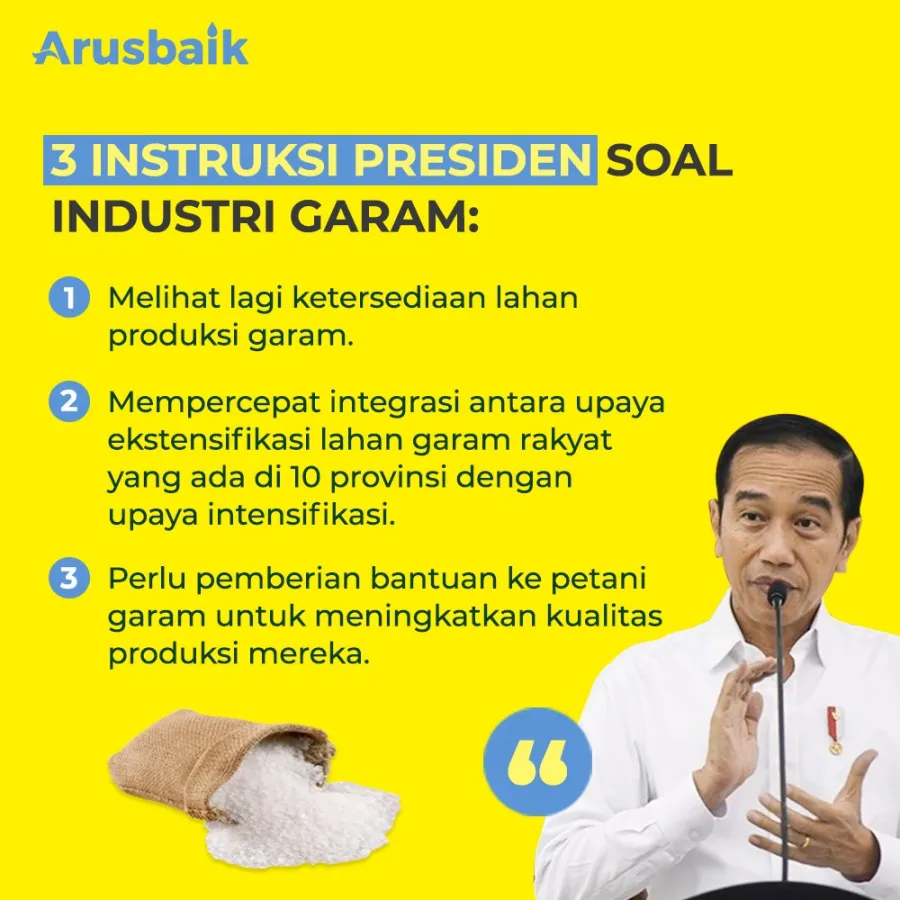 Impor Garam, Untuk Menjamin Pasokan Industri Dalam Negeri