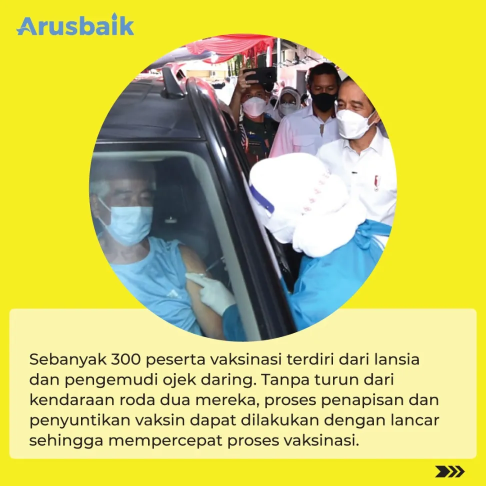 Wow! Bogor Terapkan Vaksinasi Drive-Thru Bagi Pengemudi Ojek Daring & Lansia