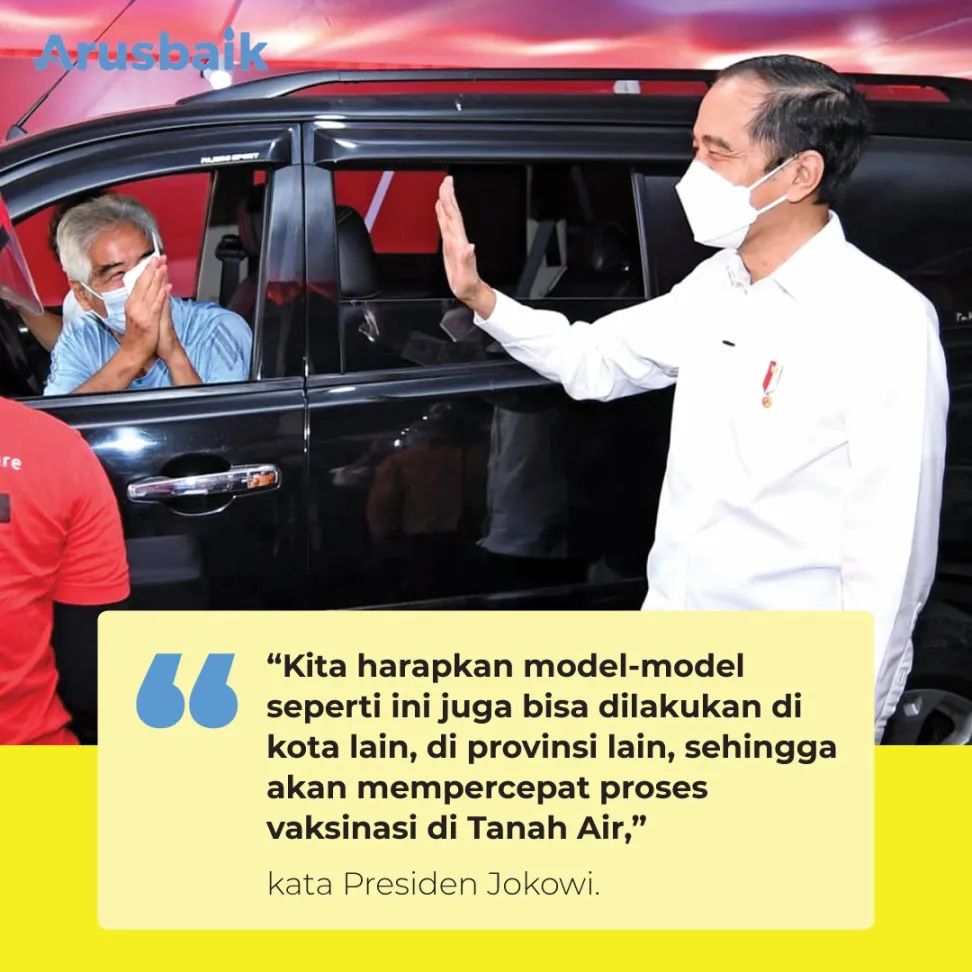 Wow! Bogor Terapkan Vaksinasi Drive-Thru Bagi Pengemudi Ojek Daring & Lansia