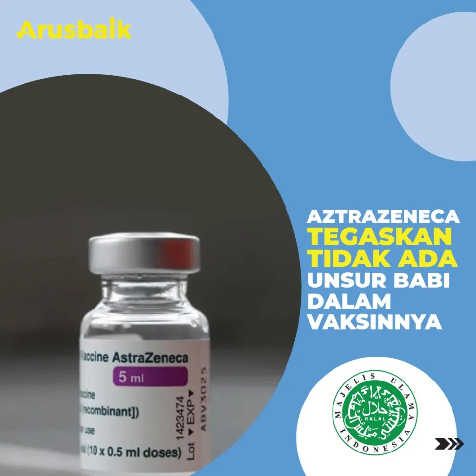 AstraZeneca Tegaskan Tidak Ada Unsur Babi Dalam Vaksinnya