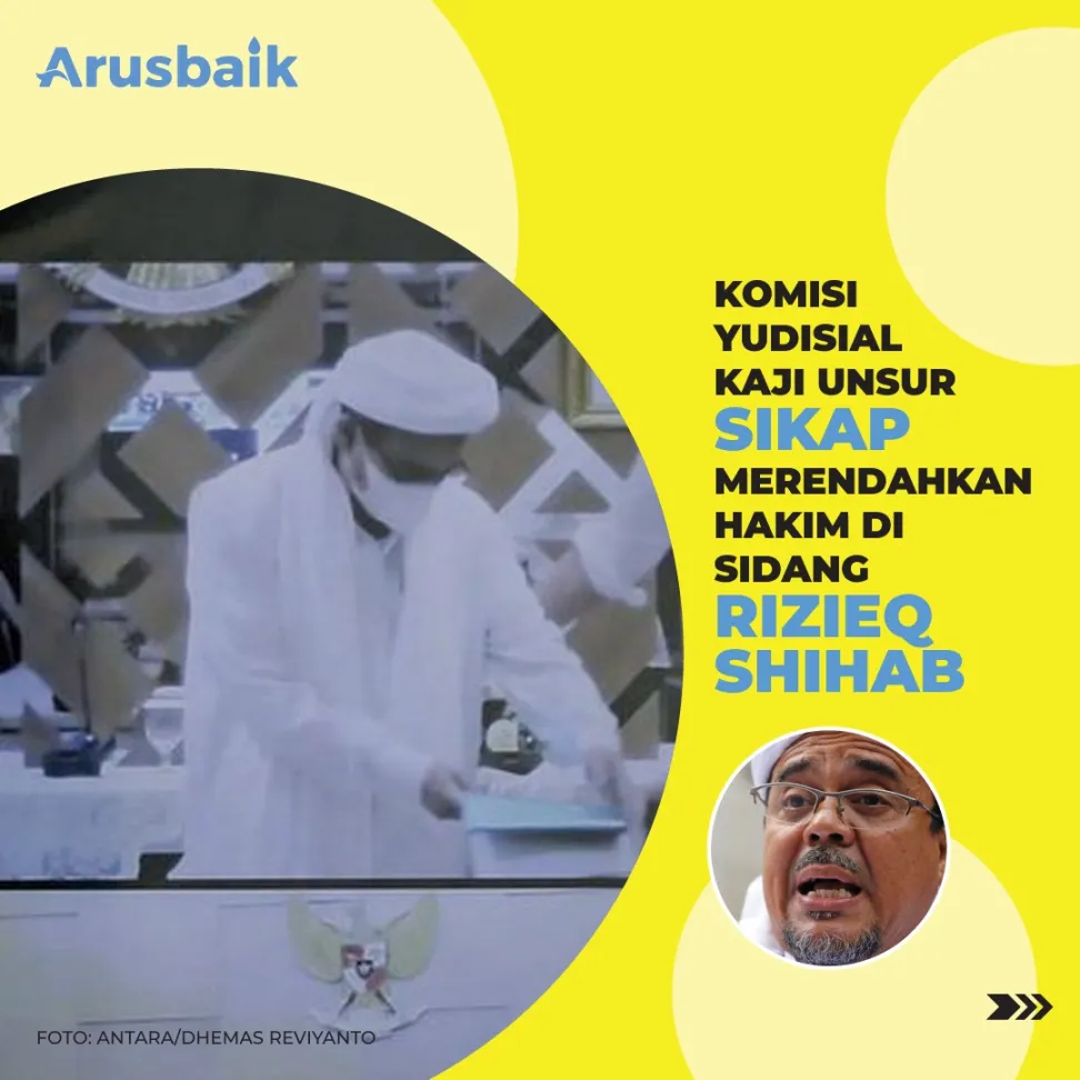 Komisi Yudisial Kaji Unsur Sikap Merendahkan Hakim di Sidang Rizieq Shihab