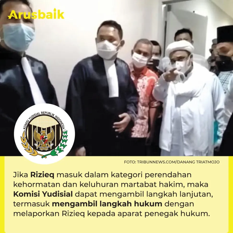 Komisi Yudisial Kaji Unsur Sikap Merendahkan Hakim di Sidang Rizieq Shihab