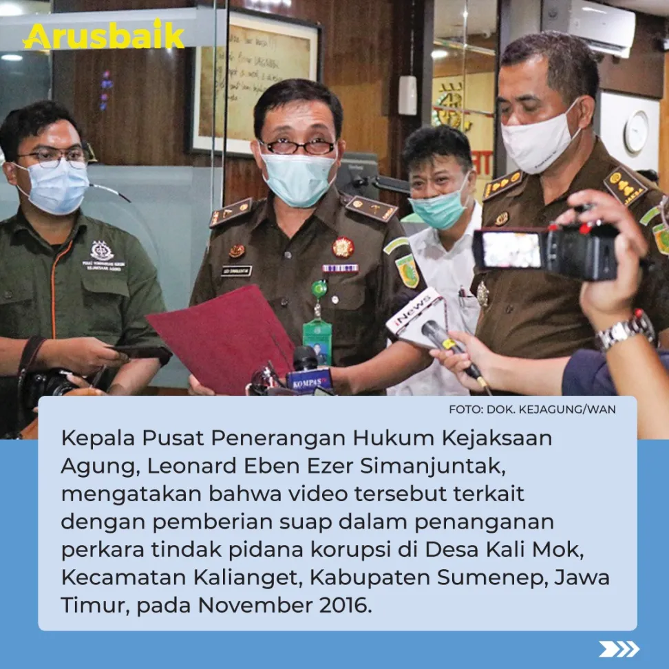 Ternyata Hoaks! Video Viral Jaksa Terima Suap