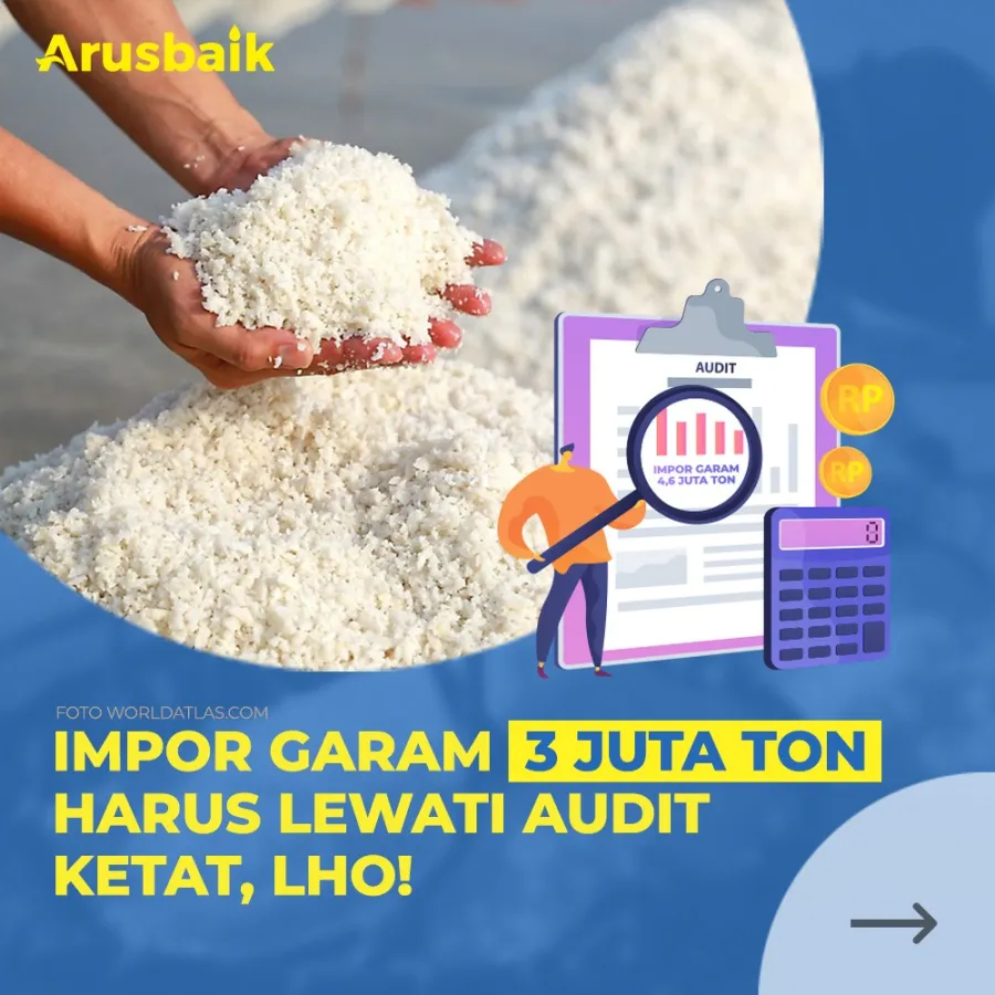 Impor Garam 3 Juta Ton Harus Lewati Audit Ketat, Lho!