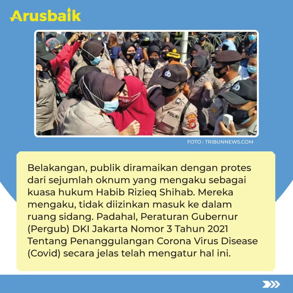 Prokes di Ruang Sidang Enggak Boleh Diskriminatif