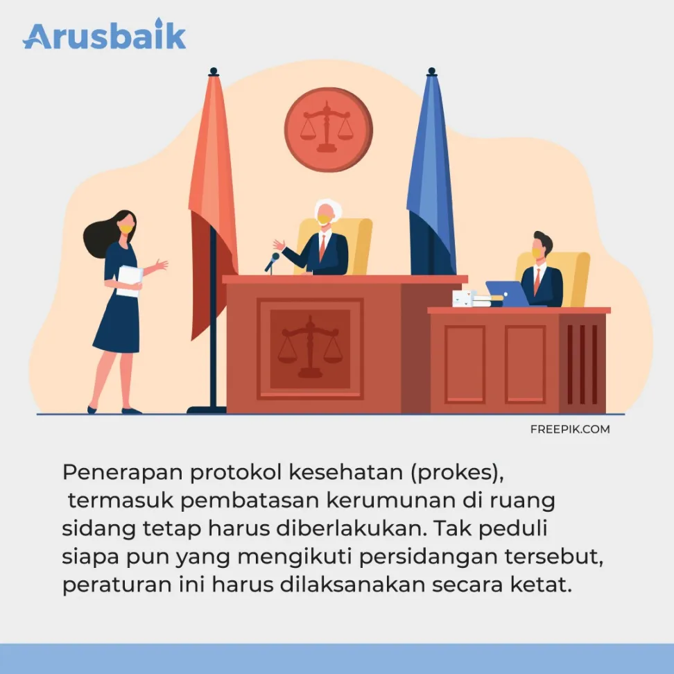 Prokes di Ruang Sidang Enggak Boleh Diskriminatif
