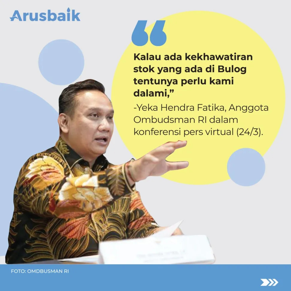 Ombudsman Akan Pantau Bulog Secara Ilmiah