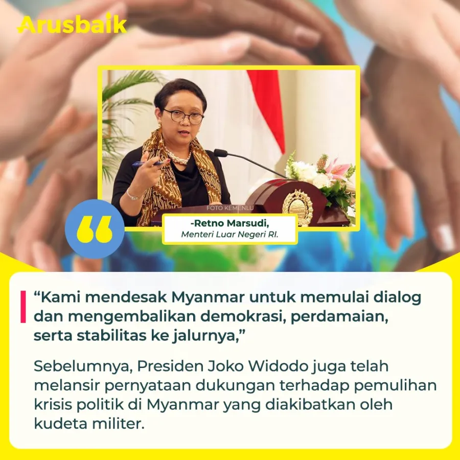 Singapura Dukung Indonesia Bantu Myanmar