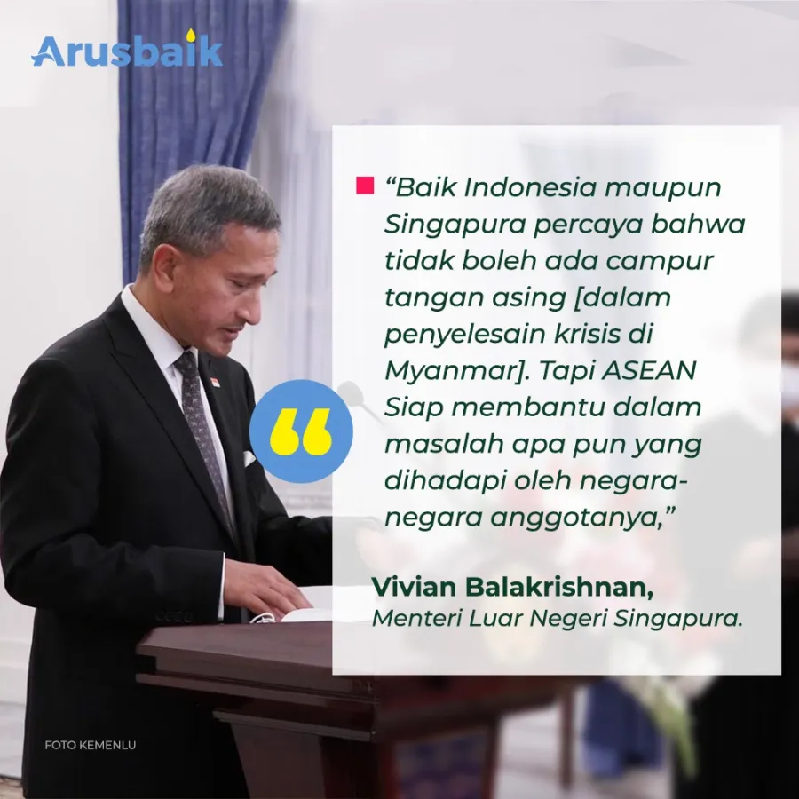 Singapura Dukung Indonesia Bantu Myanmar