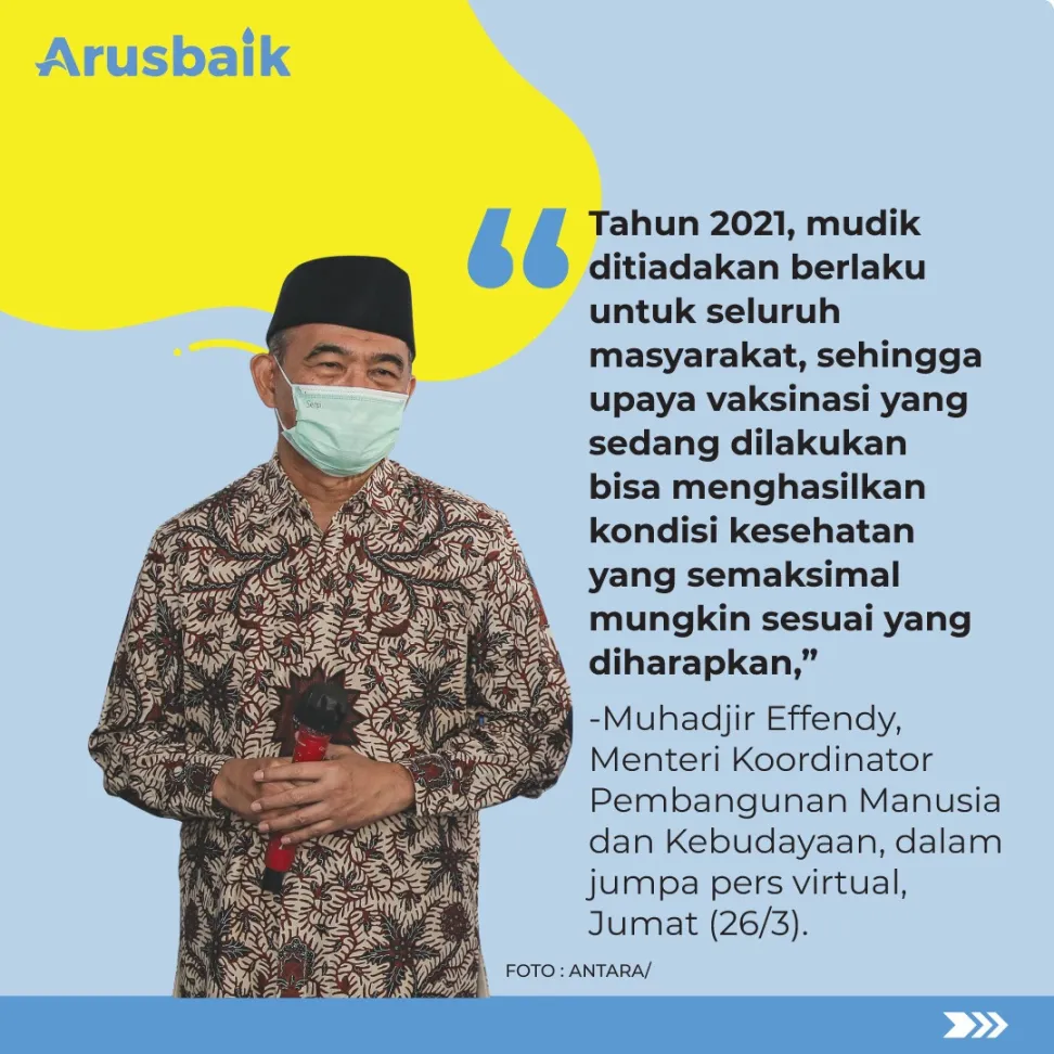 Lebaran Jangan Mudik Dulu Ya, Begini Alasannya…