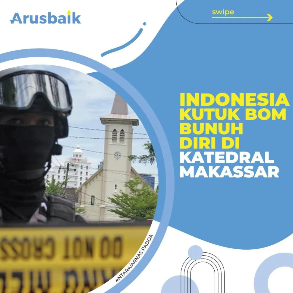 Indonesia Kutuk Bom Bunuh Diri di Katedral Makassar