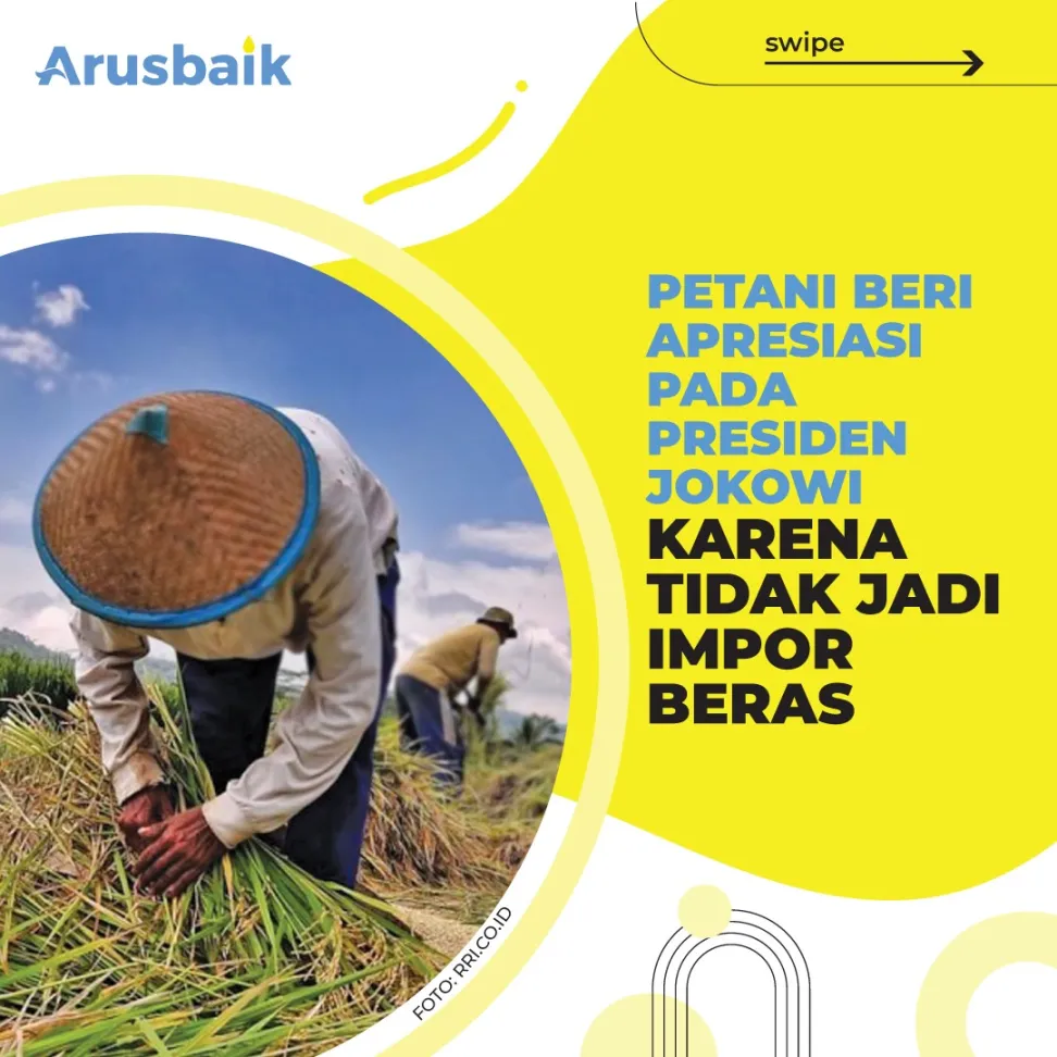 Petani Beri Apresiasi Pada Presiden Jokowi Karena Tidak Jadi Impor Beras