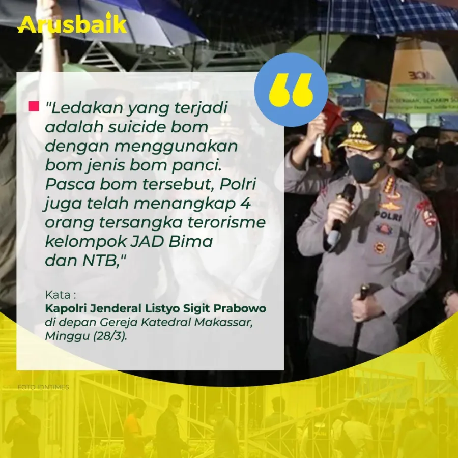 Bom Makassar: Polisi Olah TKP, Masyarakat Diminta Tenang