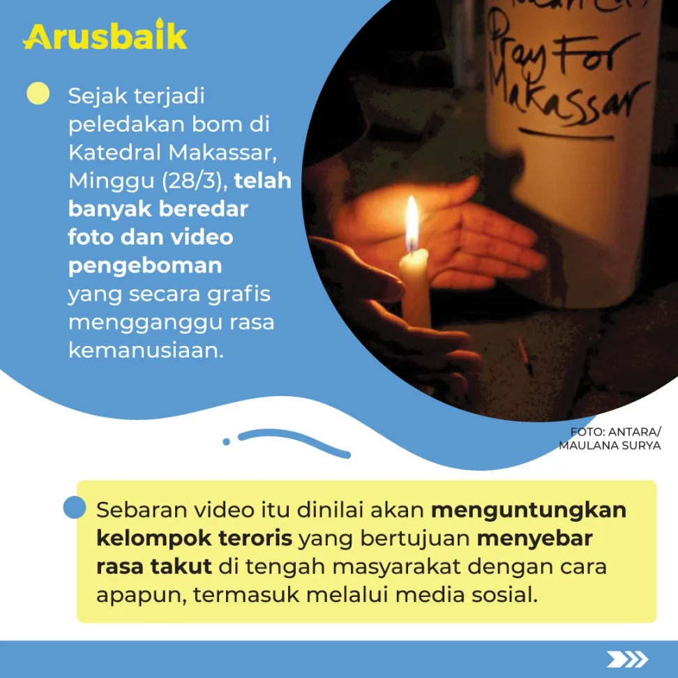 Viral Video Bom Makassar Bisa Untungkan Teroris Lho