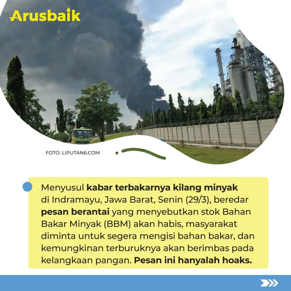 Jangan Percaya Hoaks Tentang BBM Langka Ya