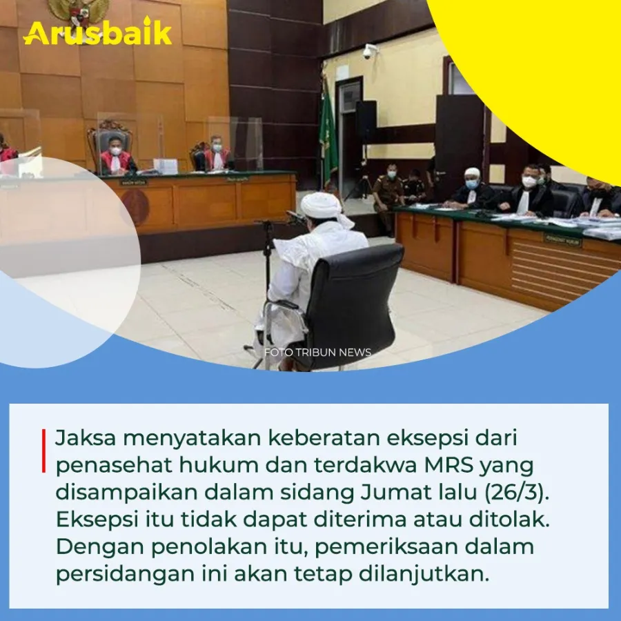 Begini Pesan Moral Jaksa Pada Sidang “Imam Besar”