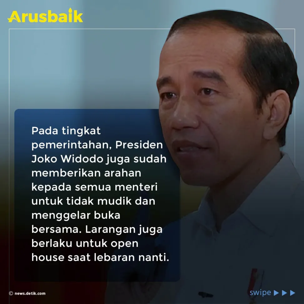 Wajib Ditiru! Pemerintah dan Seluruh Jajarannya Tidak Mudik Tahun Ini