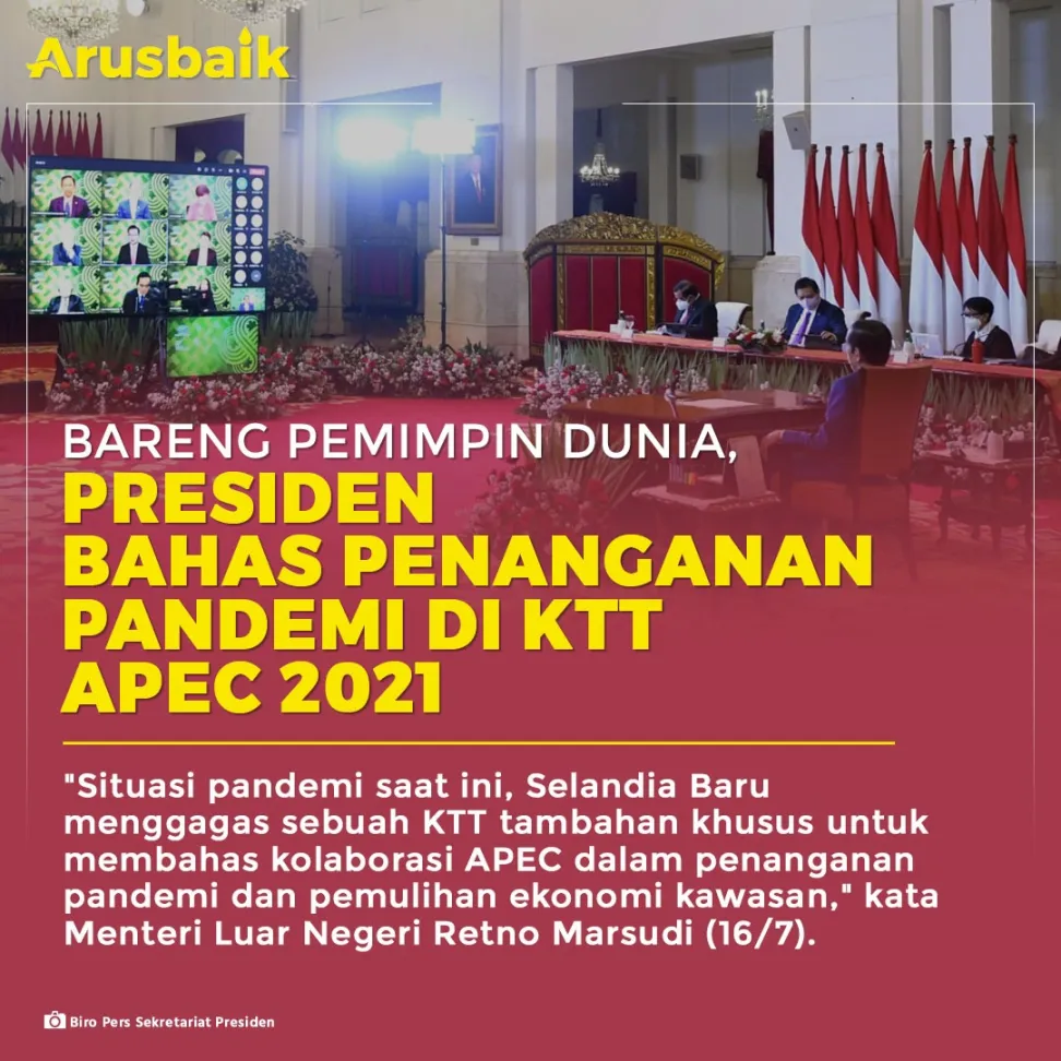 Bareng Pemimpin Dania, Presiden Bahas Pandemi di KTT APEC 2021