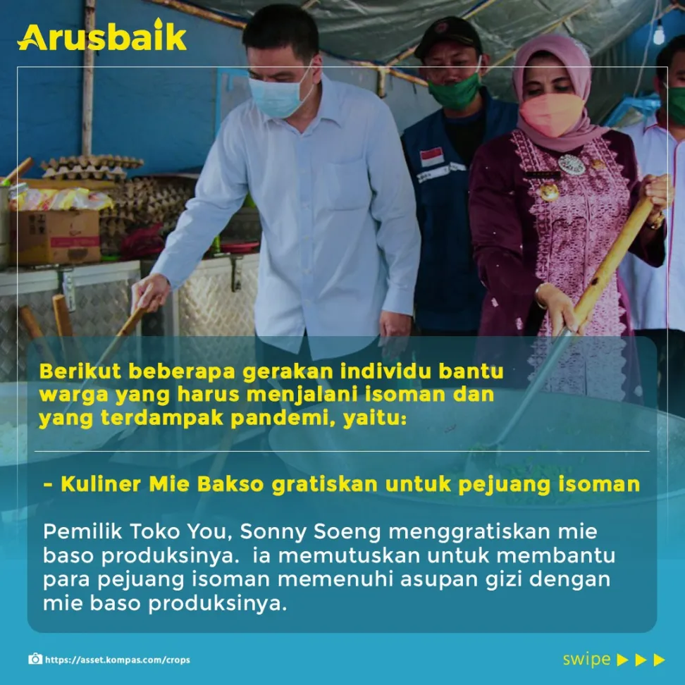 Istimewa! Warga Bahu-membahu Bantu Warga Isoman