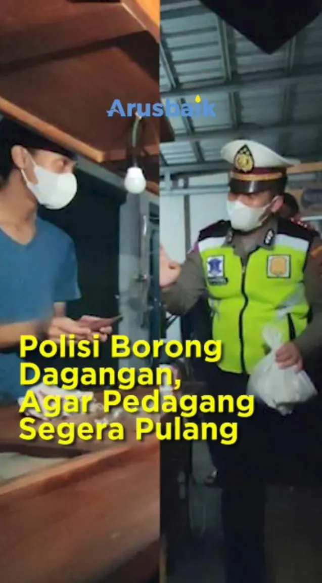 Polisi Borong Dagangan, Agar Pedagang Segera Pulang