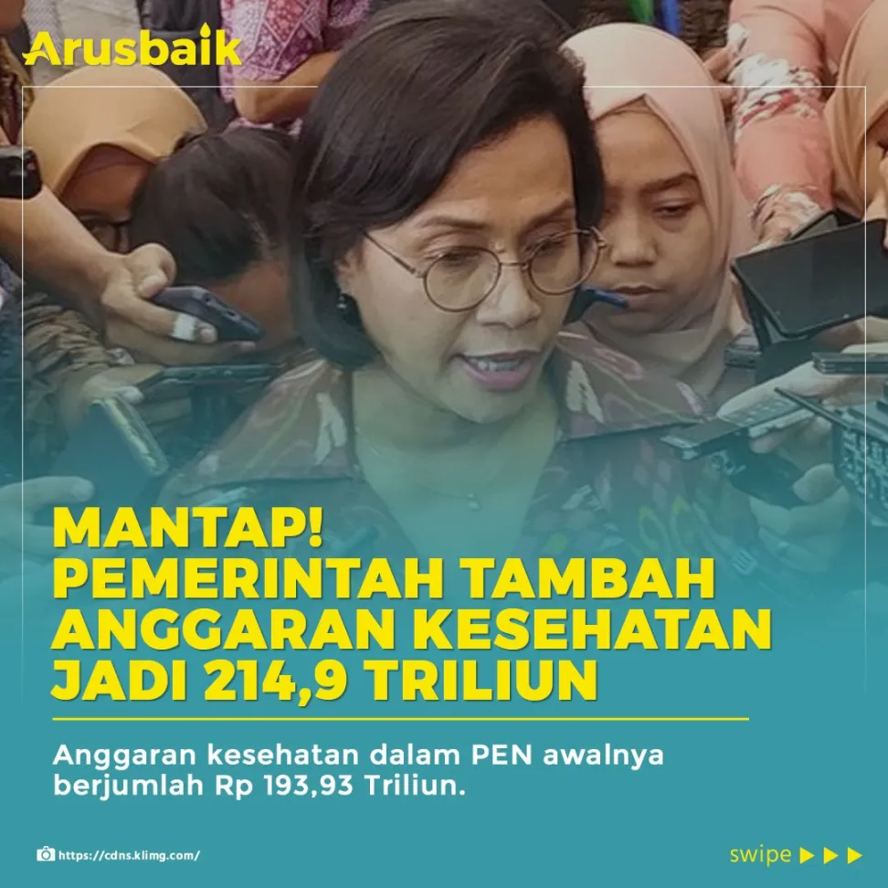 Mantap! Pemerintah Tambah Anggaran  Kesehatan Jadi Rp 214, 9 T