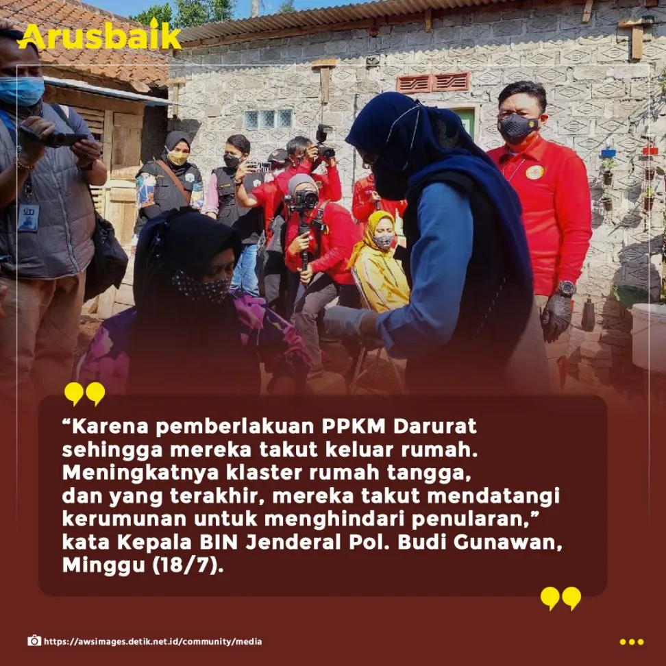 Vaksinasi Door To Door, Kepala BIN Turun Langsung ke Rumah Warga di Bandung Barat