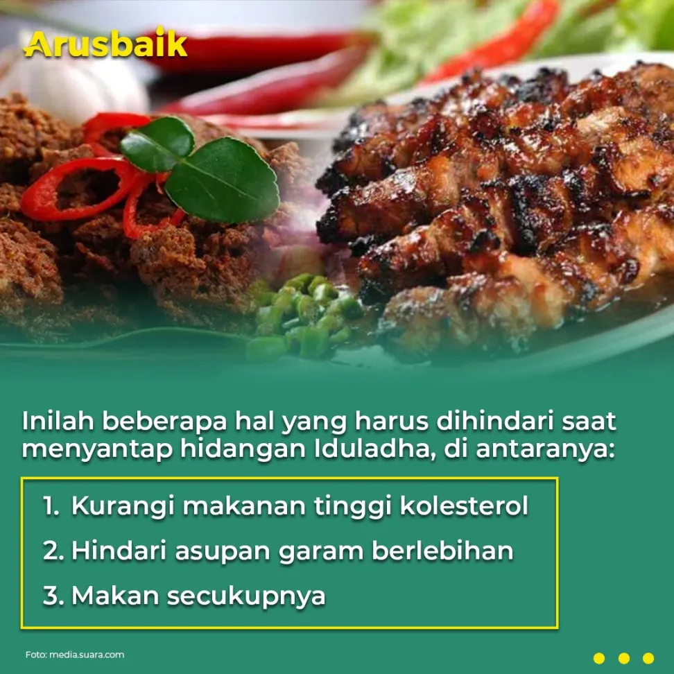 Tetap Sehat Pada Hari Raya Iduladha, Ini Tipsnya