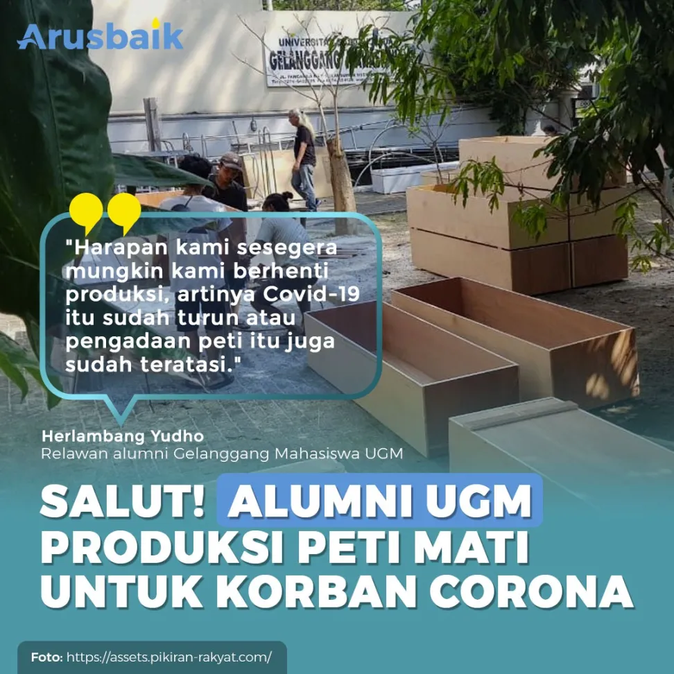 Salut! Alumni UGM Produksi Peti Mati Untuk Korban Corona
