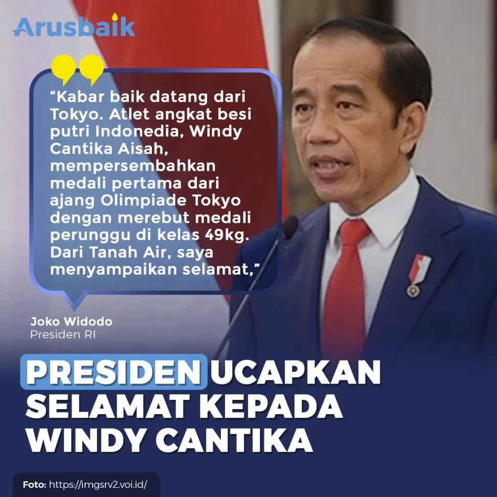 Harumkan Indonesia, Presiden Ucapkan Selamat Kepada Windy Cantika