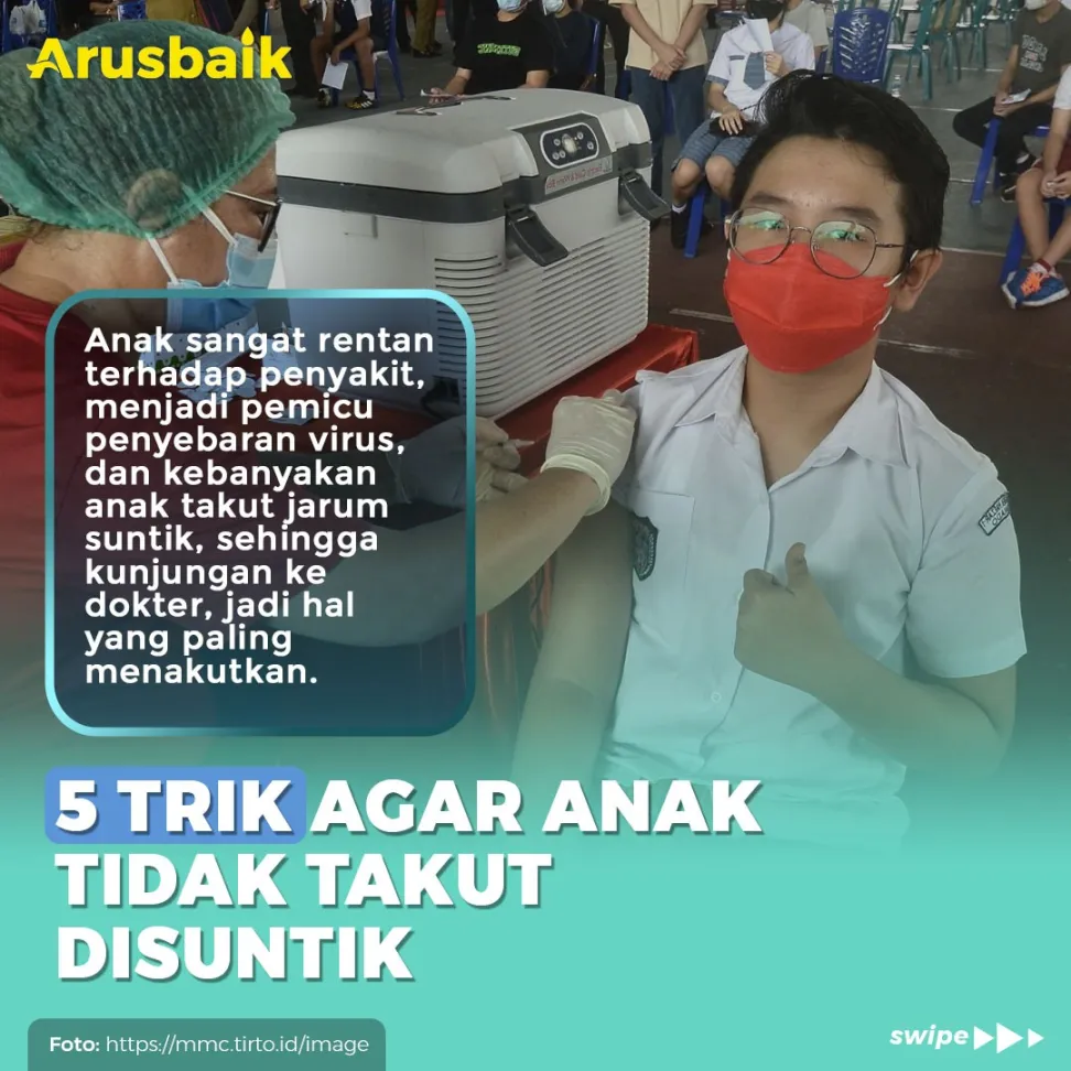 5 Trik Agar Anak Tidak Takut Disuntik