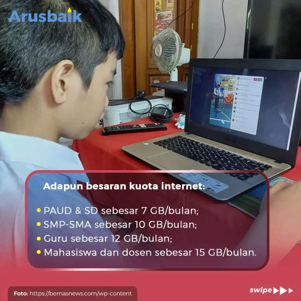 Hore! Bantuan Kuota Internet Gratis Cair Mulai Agustus 2021