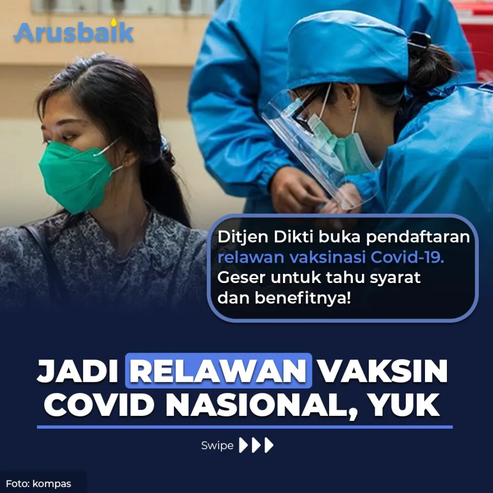 Jadi Relawan Vaksin Covid Nasional, Yuk!