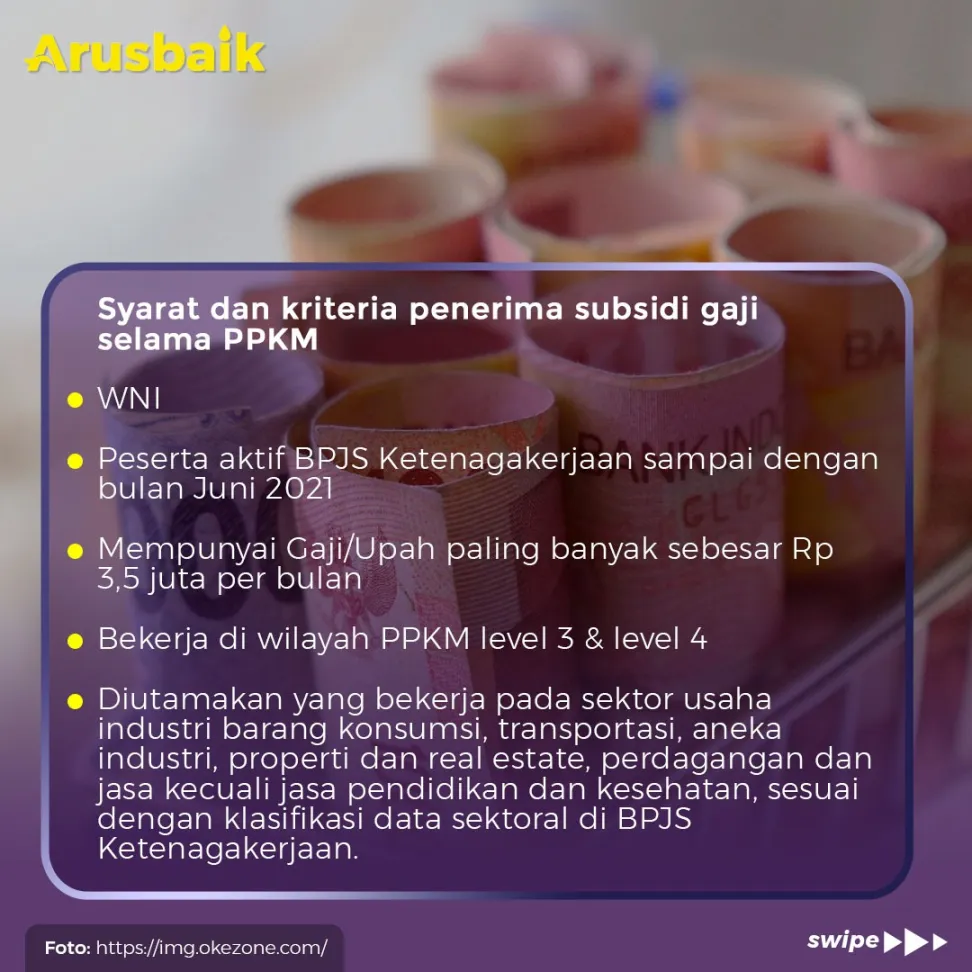 Asyik! Gaji Di Atas 3,5 Juta Juga Dapat Subsidi Upah
