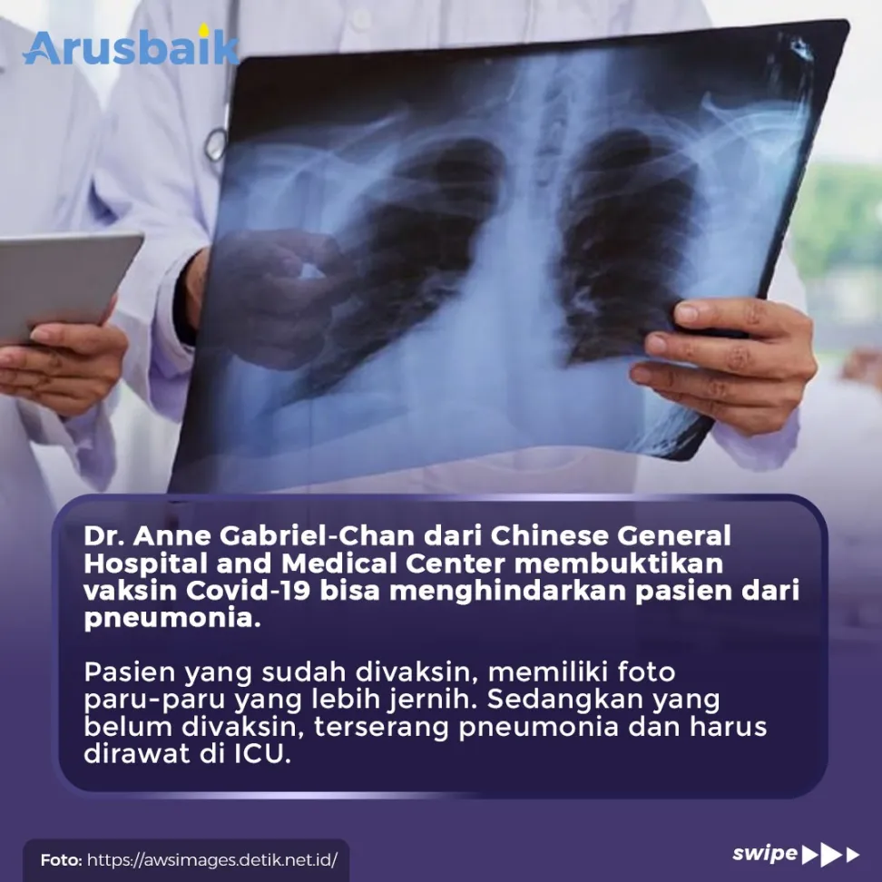 Vaksin Covid-19 Ampuh Cegah Pneumonia, Ini Buktinya