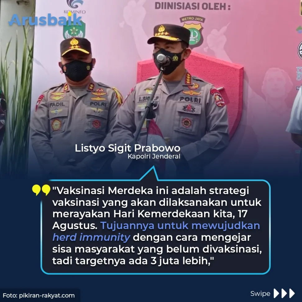 Vaksinasi Merdeka, Bebas Covid-19 Di Hari Kemerdekaan