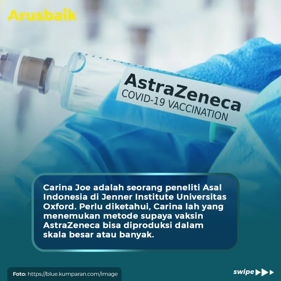Carina Joe, Wanita Hebat Asal Indonesia Pemilik AstraZeneca