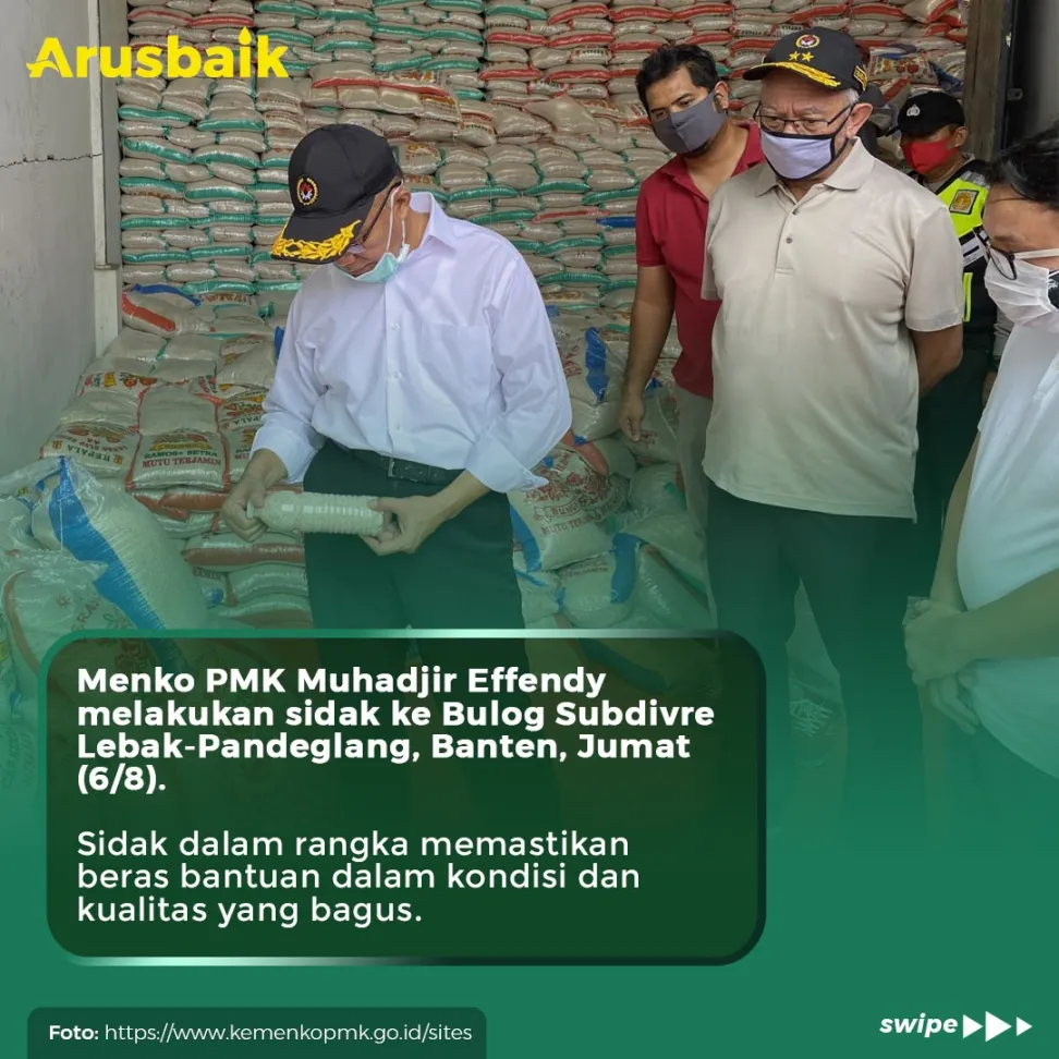 Pemerintah Gercep, Jamin Kualitas Beras Bantuan