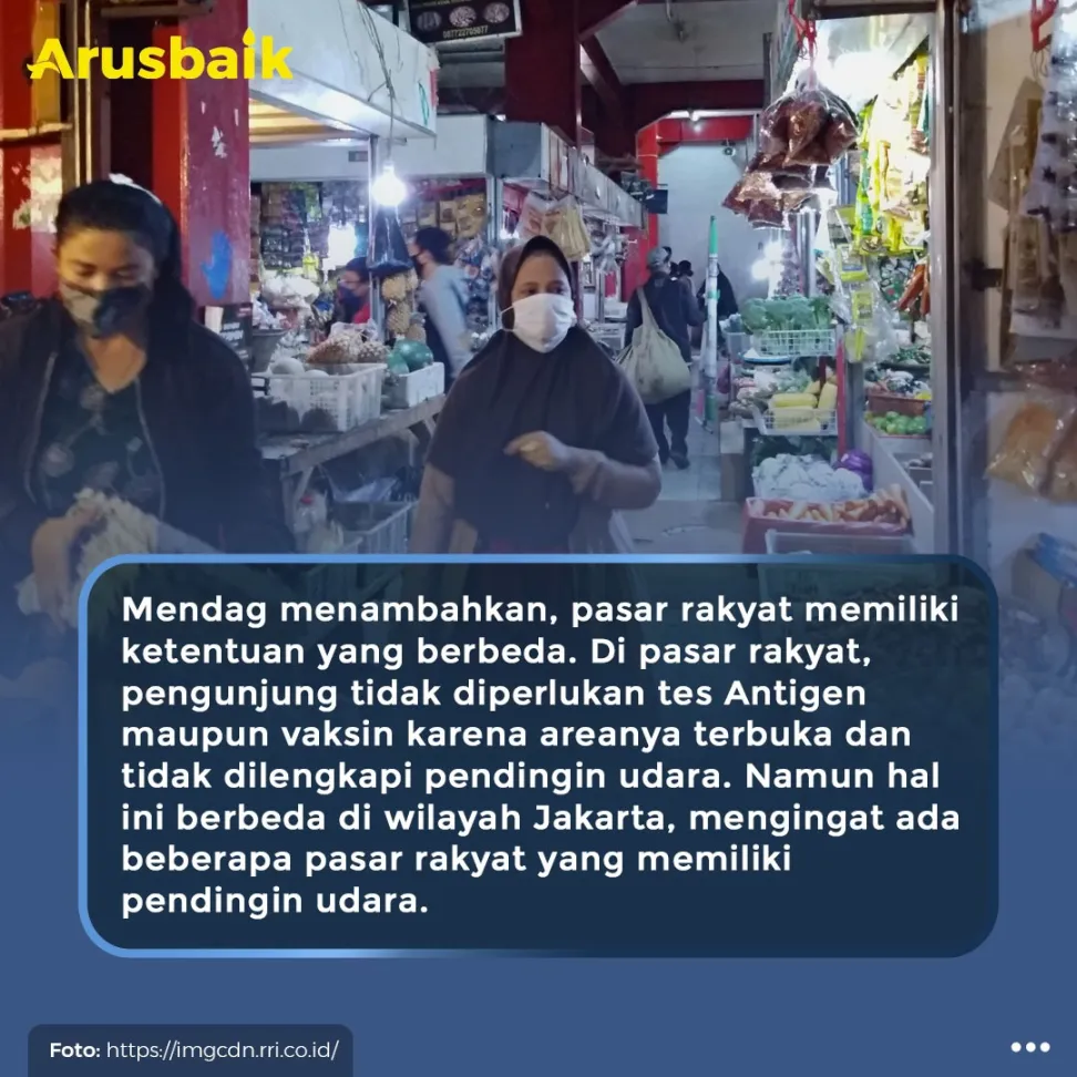 Pemerintah Tegaskan Tidak Ada Diskriminasi Pengunjung Mal & Pasar