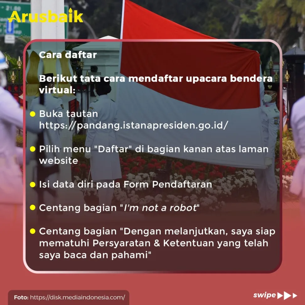 Ini Cara Daftar Upacara 17An Virtual Di Istana