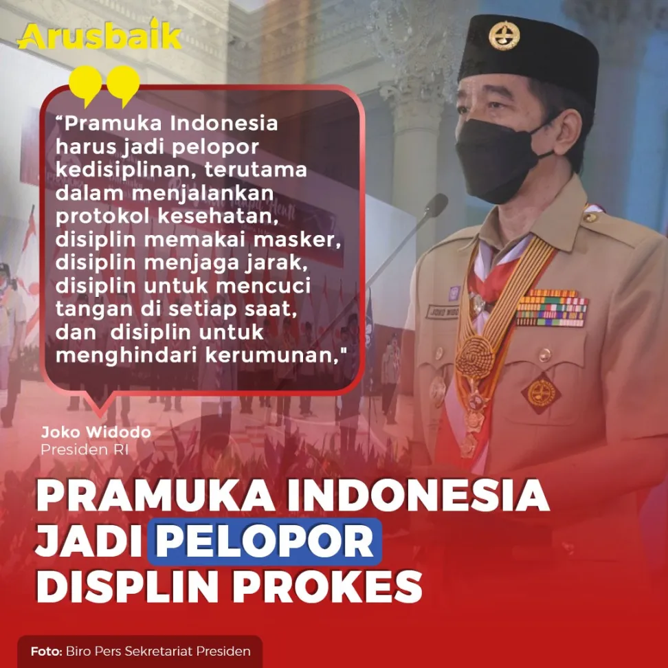 Pramuka Indonesia Jadi Pelopor Disiplin Prokes