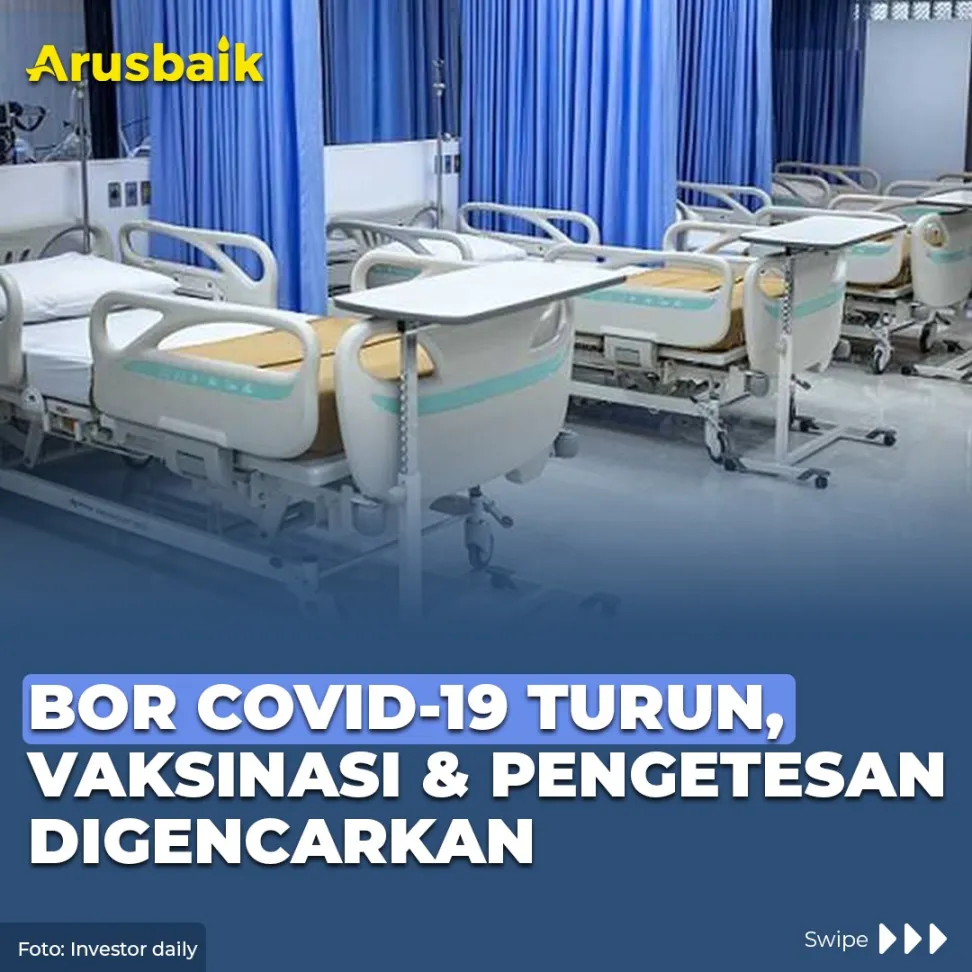 BOR Covid-19 Turun, Vaksinasi & Pengetesan Digencarkan