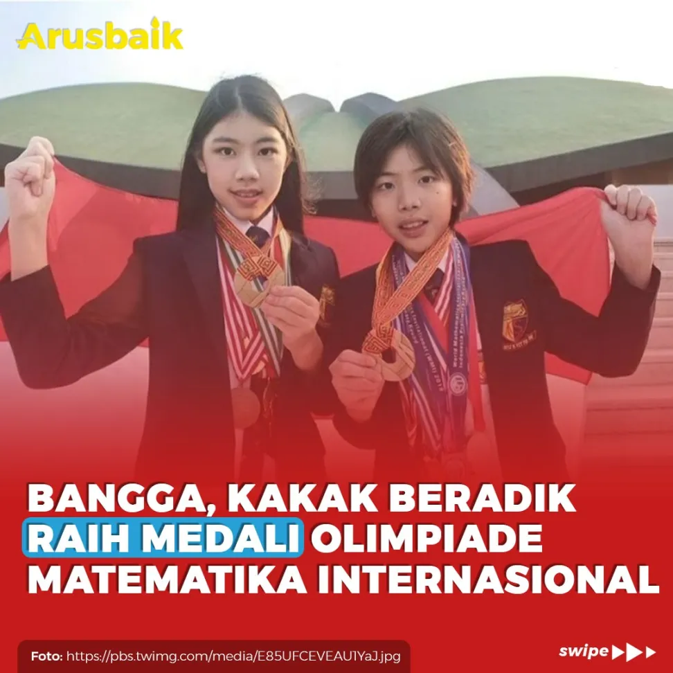 Bangga, Kakak Beradik Raih Medali Olimpiade Matematika Internasional