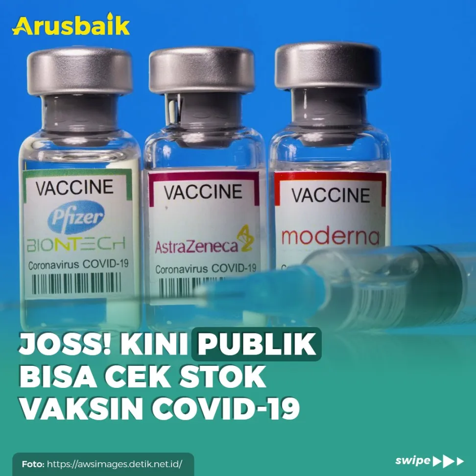 Joss! Kini Publik Bisa Cek Stok Vaksin Covid-19