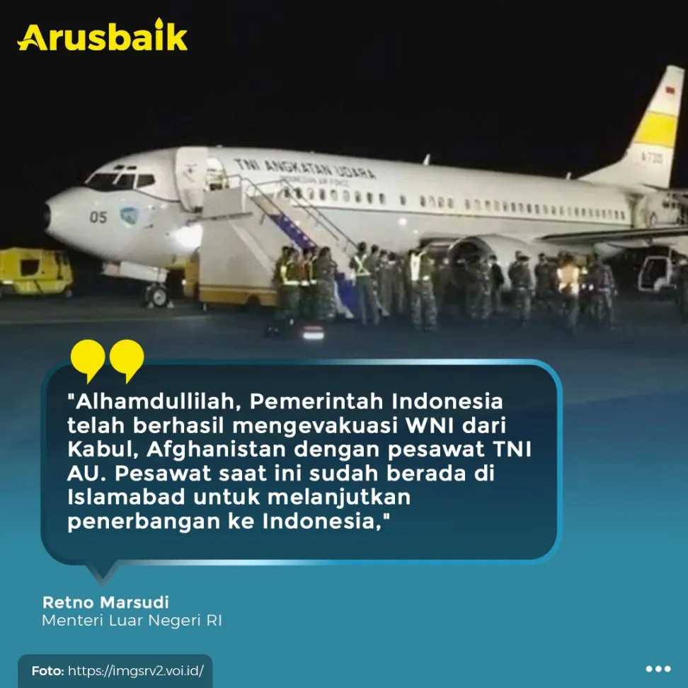 Gercep! Indonesia Berhasil Evakuasi WNI Dari Afghanistan