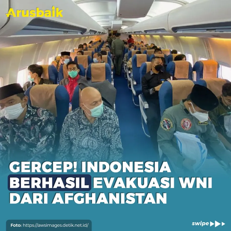 Gercep! Indonesia Berhasil Evakuasi WNI Dari Afghanistan