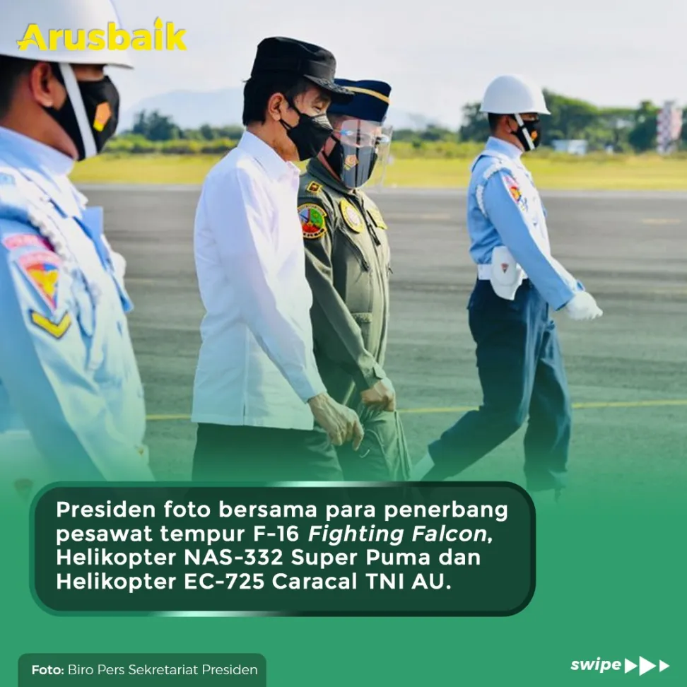Presiden Foto Bersama Garuda Flight Dan Nusantara Flight
