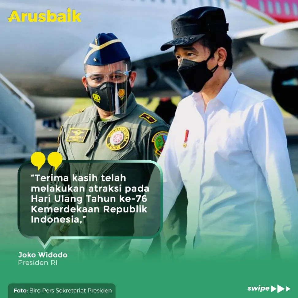 Presiden Foto Bersama Garuda Flight Dan Nusantara Flight