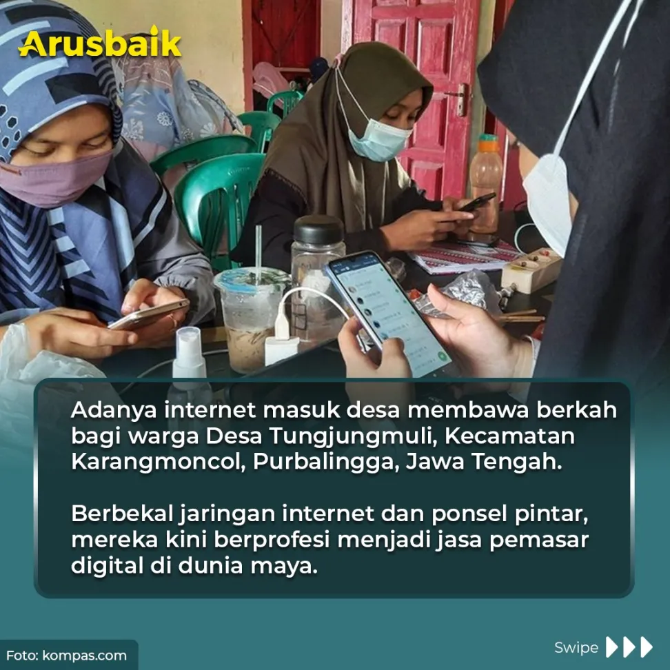Berkah Internet Masuk Desa, Emak-Emak Kini Raih Belasan Juta Tiap Bulan