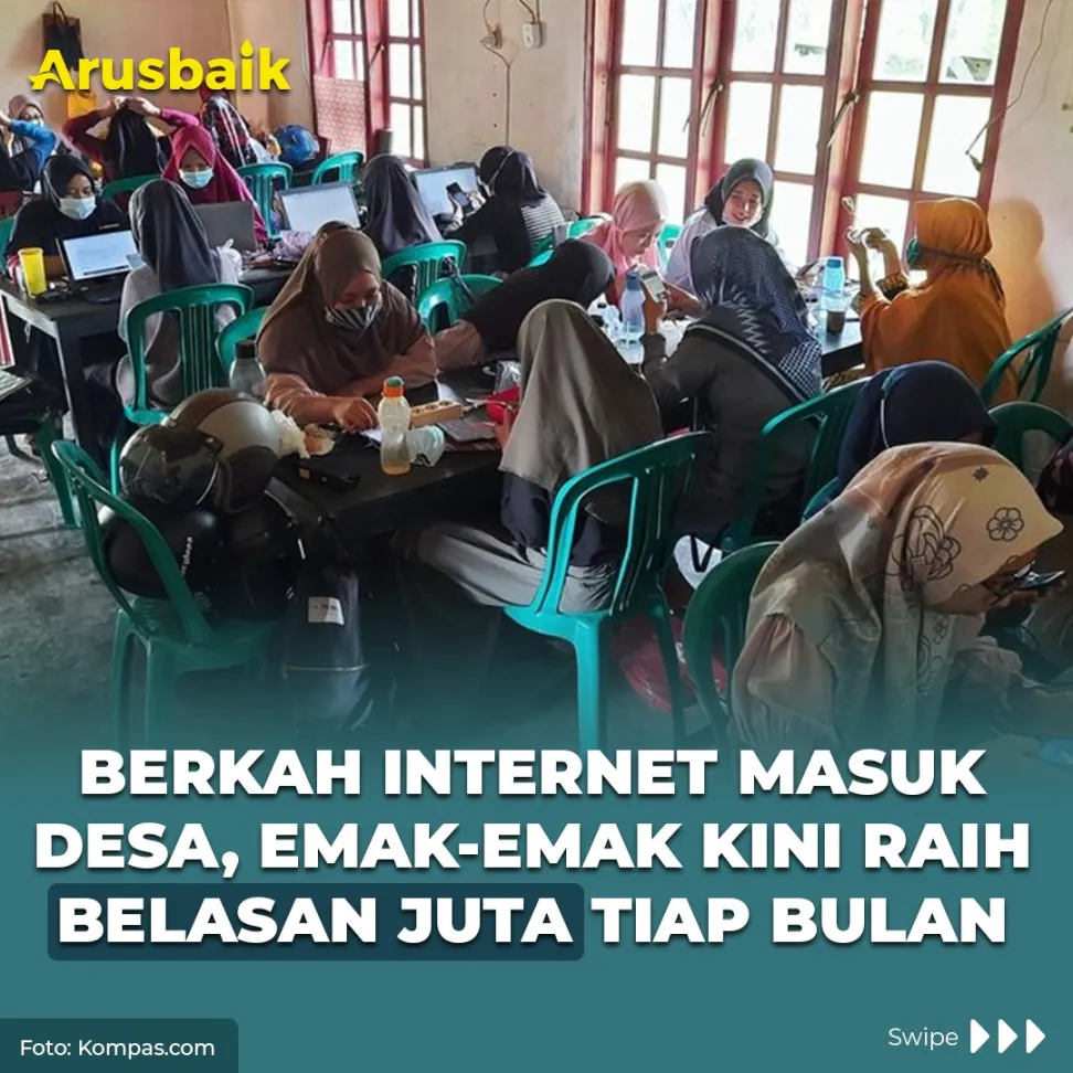 Berkah Internet Masuk Desa, Emak-Emak Kini Raih Belasan Juta Tiap Bulan